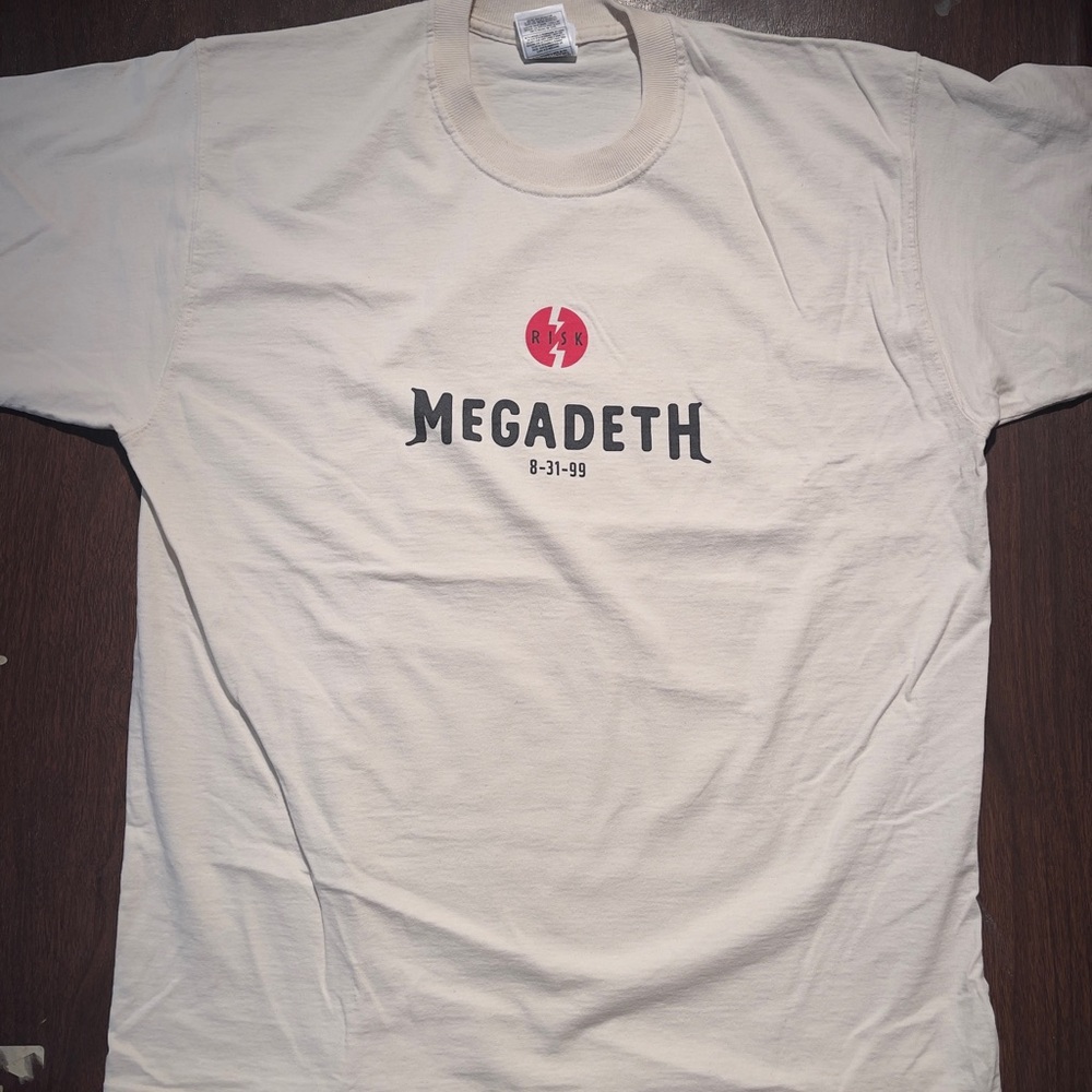 Cream Megadeth “Risk” ‘99 tour T-Shirt